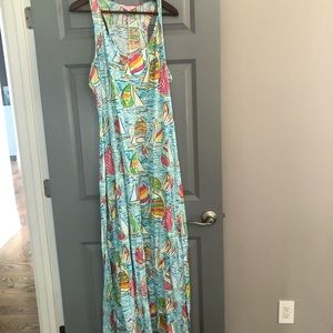 Lilly Pulitzer Sailboat print maxi dress